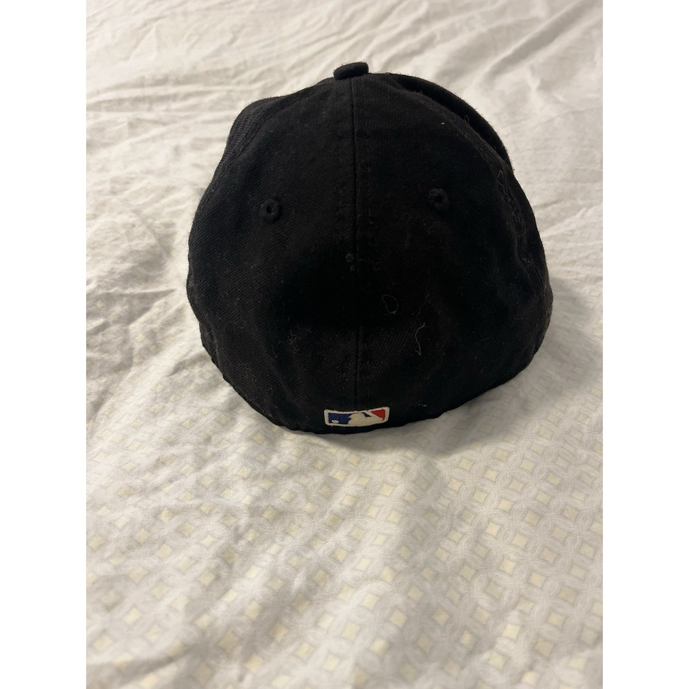 Fear Of God Essentials Hat Cap Fitted 7-1/4 Black Wool New Era MLB Baseball MLB - Picture 3 of 8